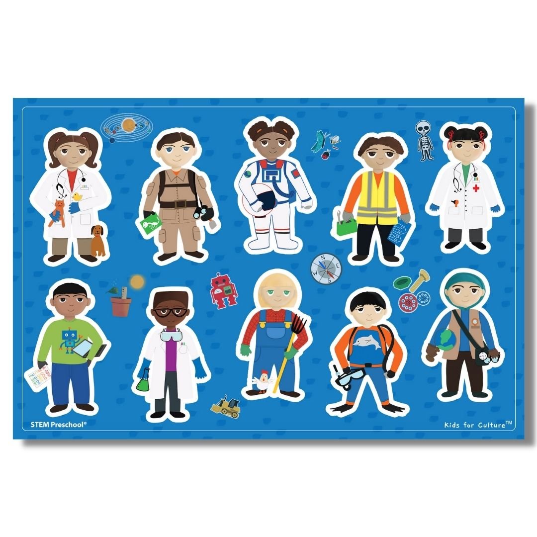 Career Kids Sticker Sheet - SuperMom Headquarters