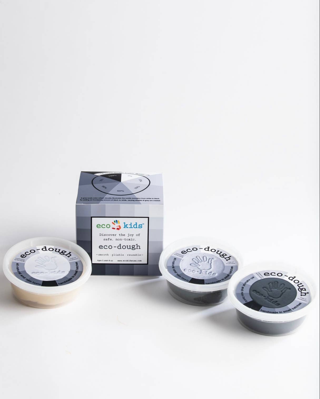 eco-dough gray scale 3 pack - SuperMom Headquarters