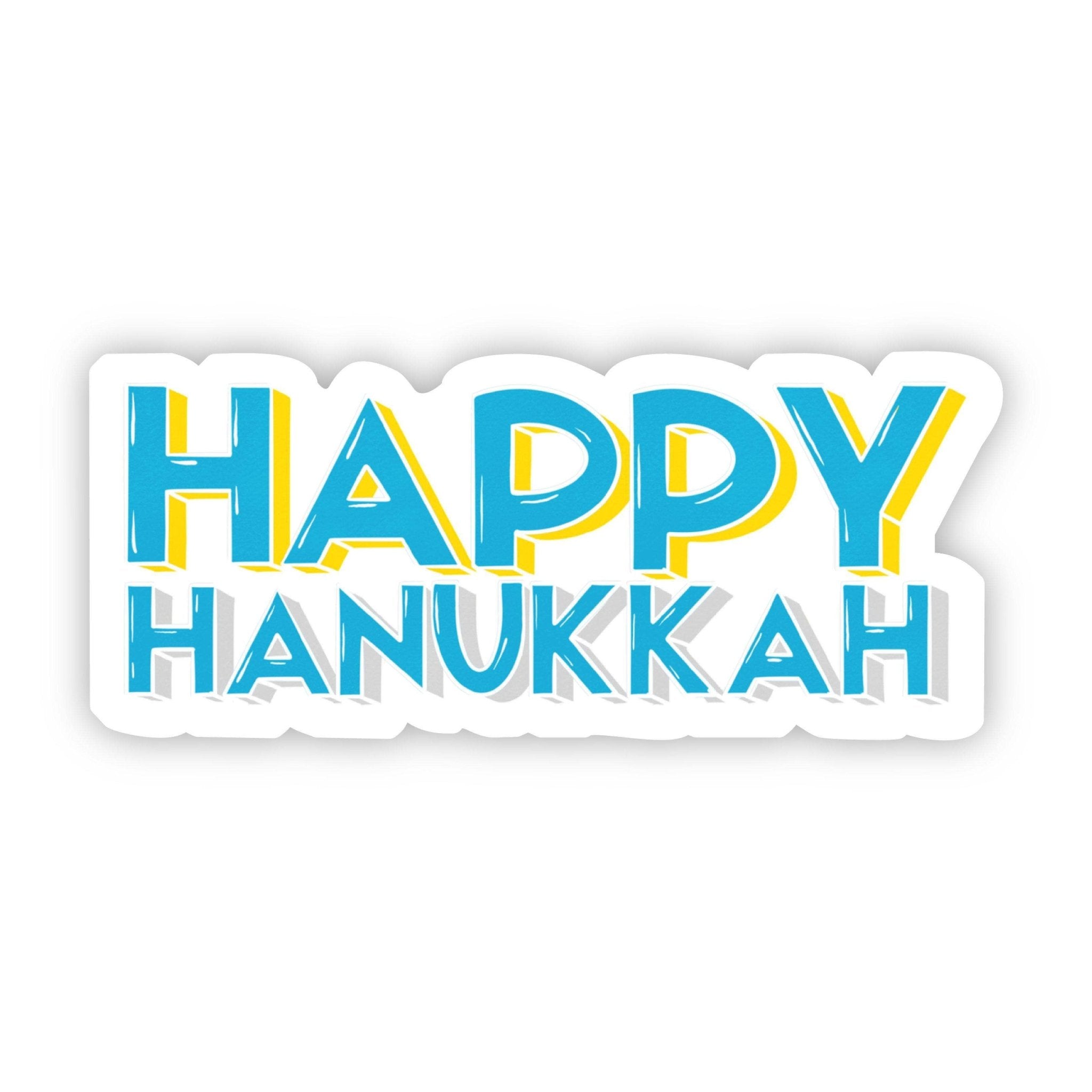 Happy Hanukkah Sticker - SuperMom Headquarters
