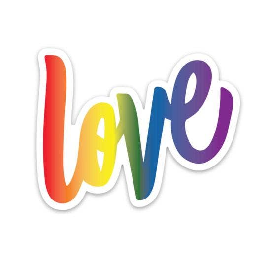 Love Rainbow Sticker - SuperMom Headquarters