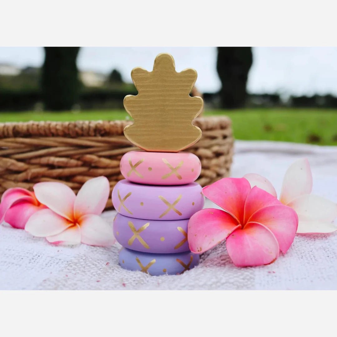 Pineapple Wooden Stacking Toy - SuperMom Headquarters