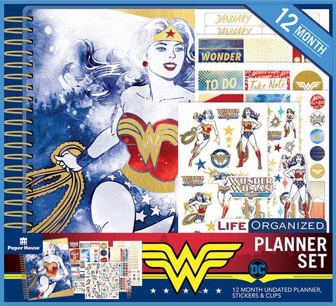 Wonder Woman 12 Month Planner Set - SuperMom Headquarters