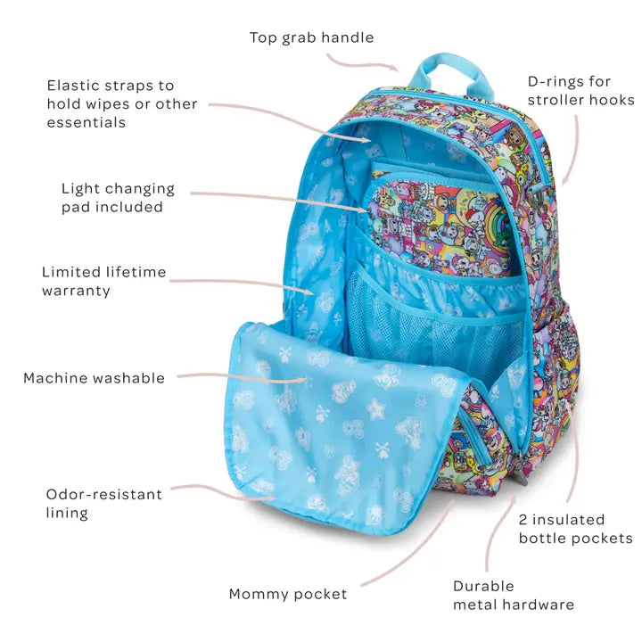 Zealous Backpack Diaper Bag - tokidoki 20th Anniversary