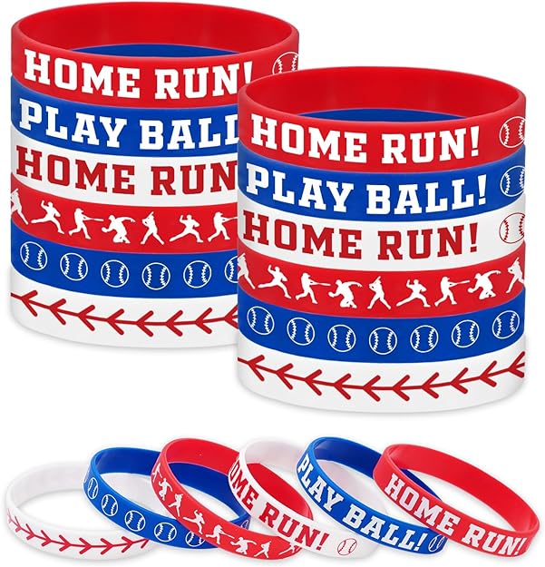 Baseball & Motivational Silicone Wristband