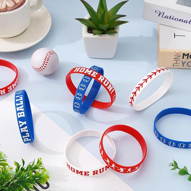 Baseball & Motivational Silicone Wristband