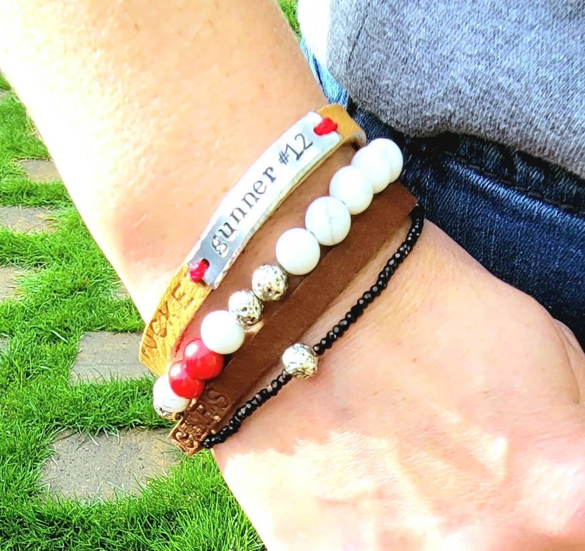 Baseball Leather Bracelet