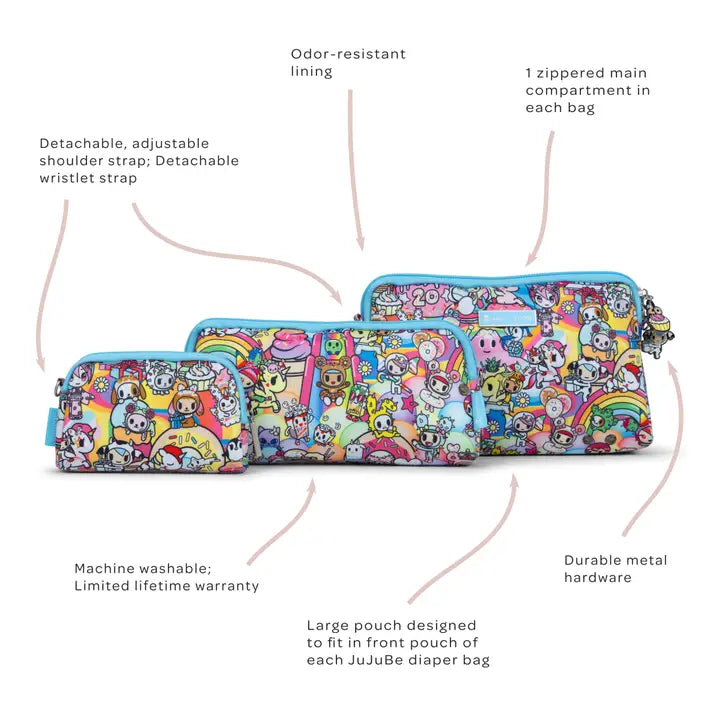 Be Set 3-Piece Pouch Set - tokidoki 20th Anniversary
