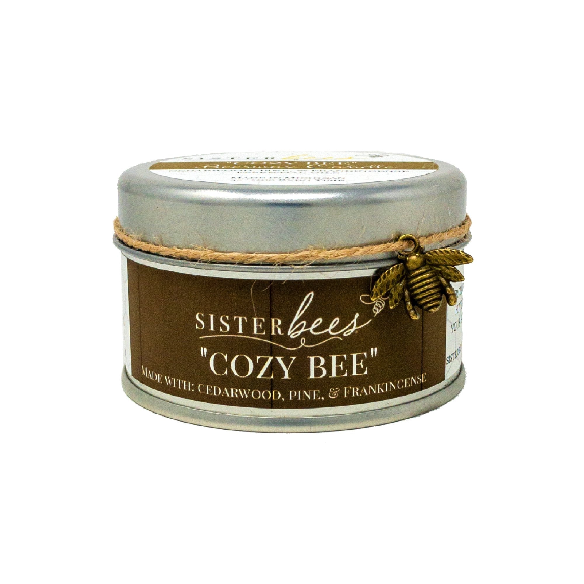 Beeswax Candle - Cozy Bee (with Cedarwood, Pine, & Frankincense) - SuperMom Headquarters
