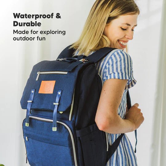 Explorer Diaper Bag Backpack (Navy Blue) - SuperMom Headquarters