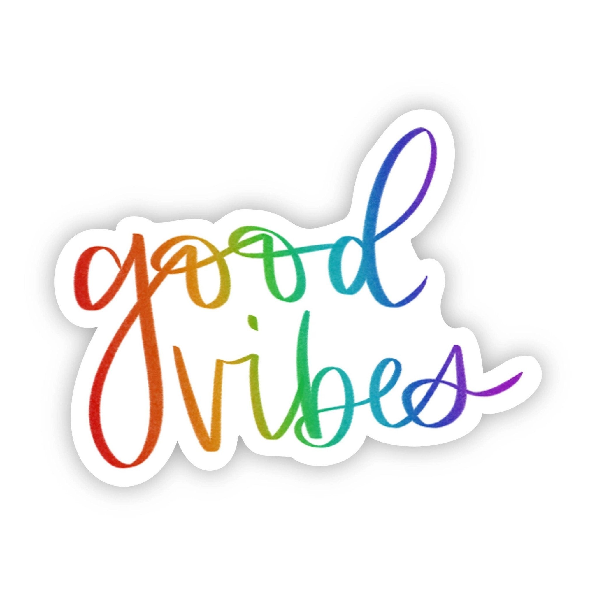 Good Vibes Rainbow Lettering - SuperMom Headquarters