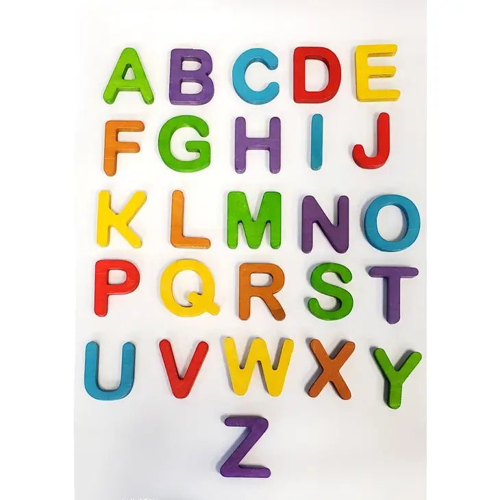 Jumbo 3" Wooden Letters A-Z in Carrying Bag Set - SuperMom Headquarters