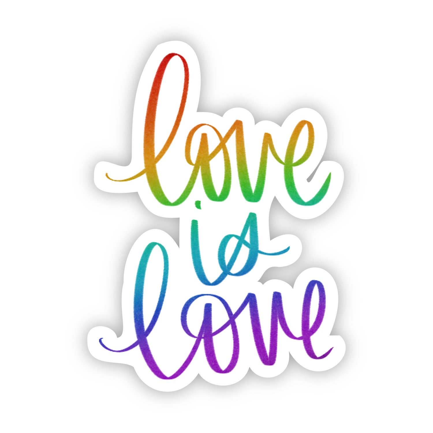 Love is Love Caligraphy Sticker - SuperMom Headquarters