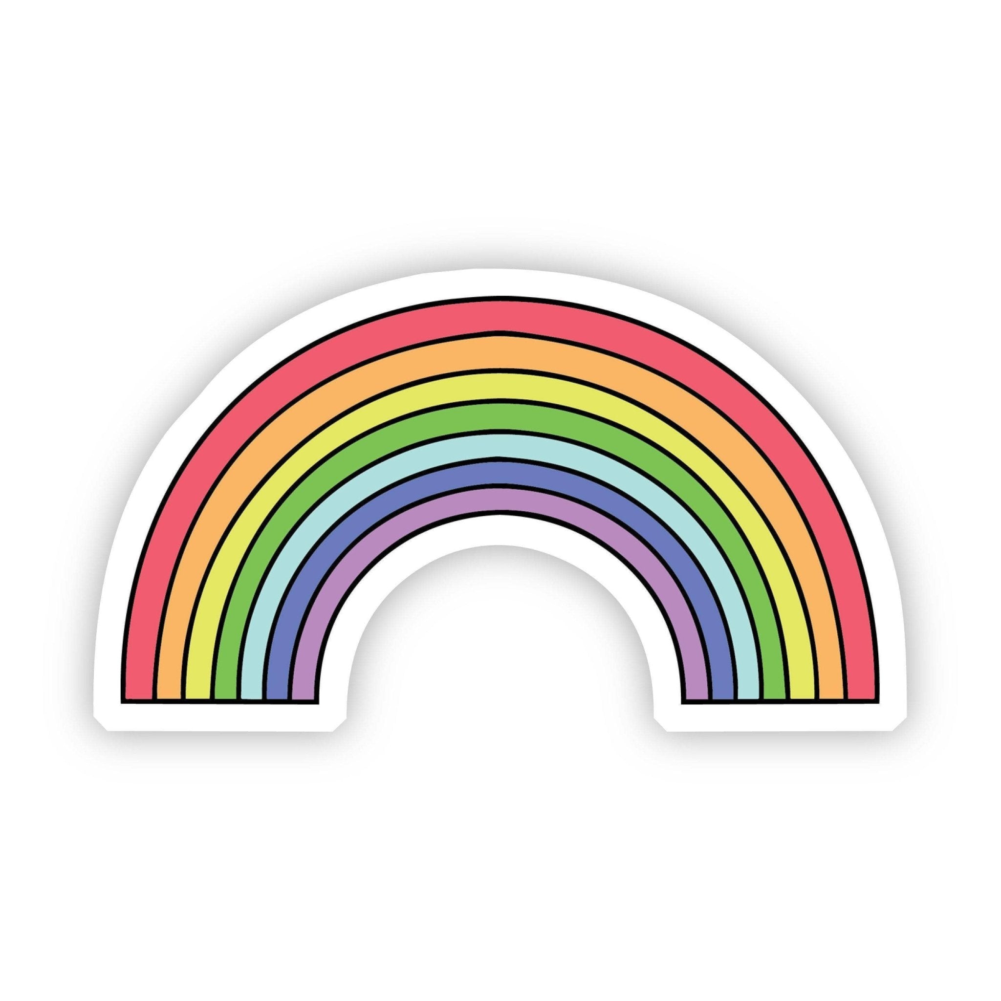 Multicolor Rainbow Aesthetic Sticker - SuperMom Headquarters