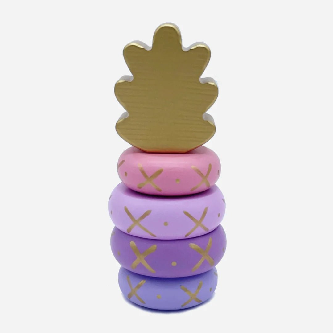 Pineapple Wooden Stacking Toy - SuperMom Headquarters