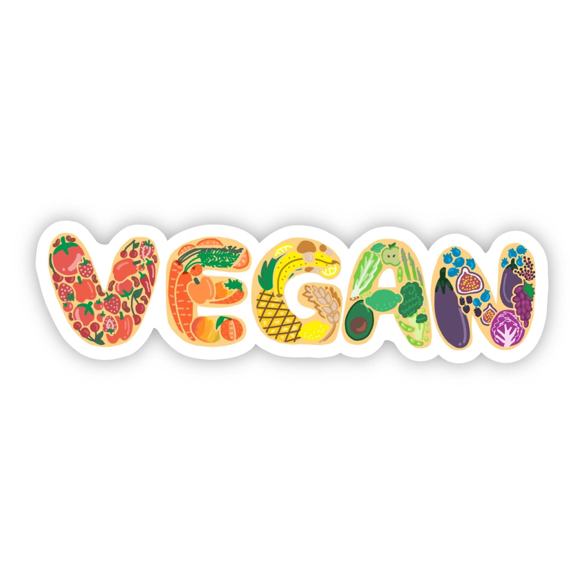 Vegan Lettering Sticker - SuperMom Headquarters